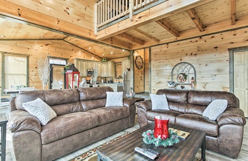 Chalet Village North Cabin | Smoky Mountain Hideaway w/Hot Tub, Deck & Views!