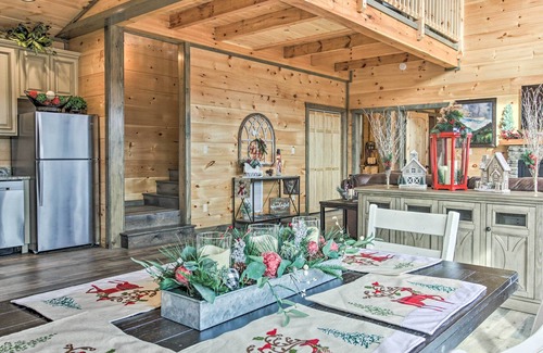 Chalet Village North Cabin | Smoky Mountain Hideaway w/Hot Tub, Deck & Views!