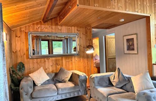 Llanybri Ski Chalet | Snowdrop 14 Hot tub-Woodlandlodges-Tenby-Pendine
