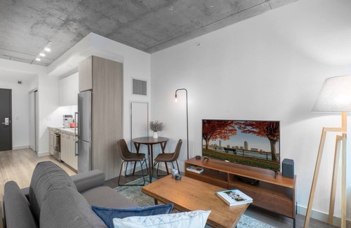 MIT Apartment | Snug Kendall Square Studio w/Gym, near MIT & MGH by Blueground