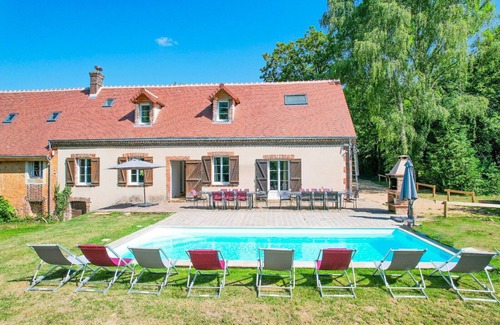 Beaumont-les-Autels Villa | So Villa Moulin du Vinet (28) - Heated pool - Basketball - 1h30 Paris - 26p.