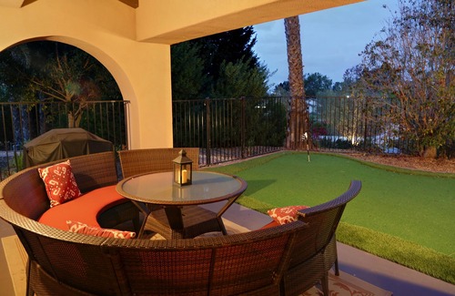 Lomas Santa Fe Country Club Villas House | Solana Beach Tuscan Villa on golf course