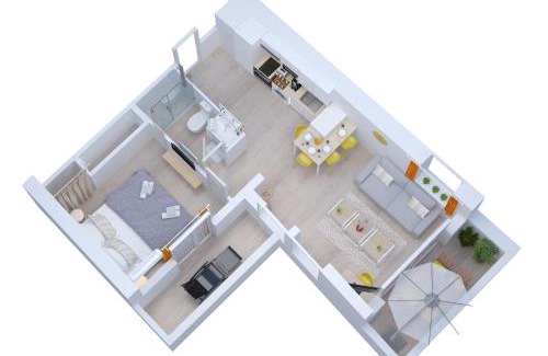 Chalons-en-Champagne Apartment | Soleil d'Été - Netflix & Wifi - Balcon - Climatisation - Parking Gratuit - check-in 24H24 - Emplacement Vélos - GoodMarning