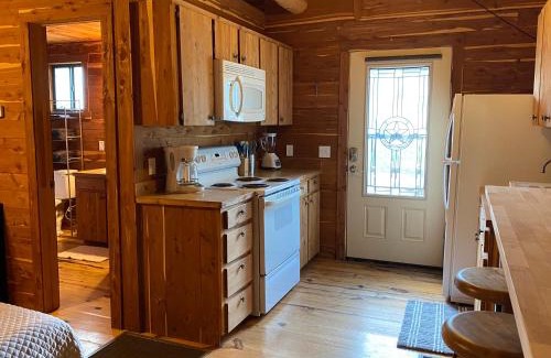 Prairie Lea House | Son's Blue River Camp LogCabin3 - Romantic Log Cabin on the River with view!