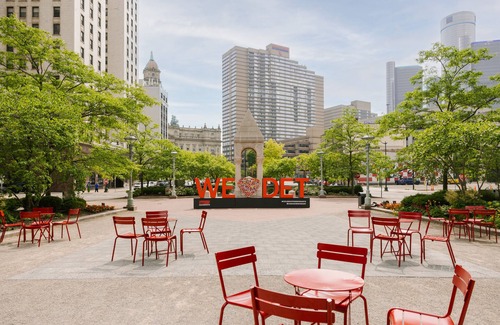 Downtown Detroit Apartment | Sonder Gabriel Richard | Superior King Studio Apartment w/City View