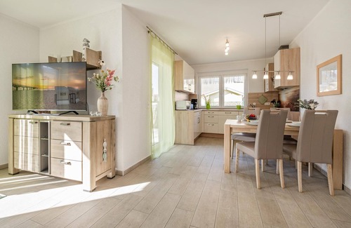 Korswandt Apartment | Sonnenpark 02 - Fireplace and sunny terrace in a quiet location