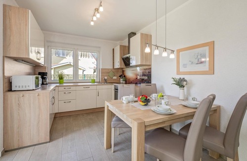 Korswandt Apartment | Sonnenpark 02 - Fireplace and sunny terrace in a quiet location