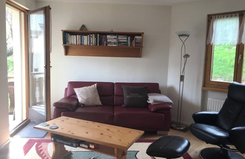 Falera Apartment | Soothing 2 1/2 room apartment in Falera with stunning mountain views.