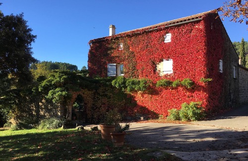 Sanilhac House | Southern Ardèche. Property in the middle of a wooded park + heated pool and SPA.