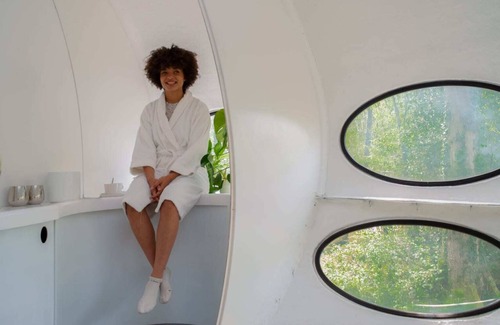 Nunney Cabin | Space Age Living - Futuro House at Marston Park