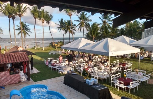Santo Agostinho House | Space for weddings and events with a house on the sand at Enseada dos Corais beach