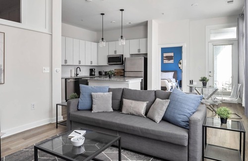 First Ward Apartment | Spacious 2BD w/Private Balcony and Free Parking 3