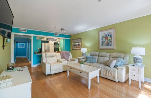 Briarcliffe Acres Condo | Spacious 2BR Condo at Ocean Creek Pools, Beach Access, Walk to Attractions