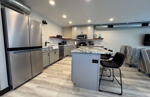 Dyckesville House | Spacious 3-Bed, 2-Bath Private Home Featuring a Private Marina, Kayaks and Gas fire pit