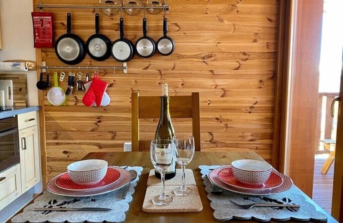 La Roche Apartment | Spacious 3 bed 2 bath near Plagne 1800. Stunning views of Mont Blanc. Free bus