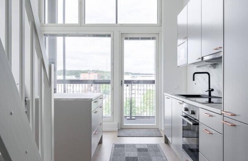 Tampere Apartment | Spacious 3BR Penthouse Loft in Historical Amuri