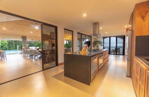 Paquera Villa | Spacious 4-bedroom villa with unique view to both ocean sites, fitness room,WiFi