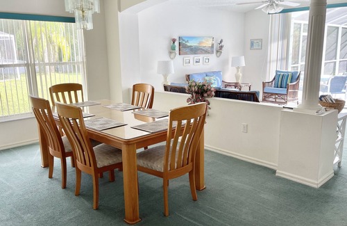 Eagle Pointe South Villa | Spacious 4BR/2BA Villa with Secluded Pool/spa Overlooking Conservation Area