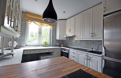 Siauliai Apartment | Spacious apartment with fireplace in the middle of the town