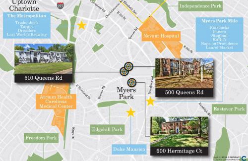 Cherry House | Spacious condo with easy access to Uptown
