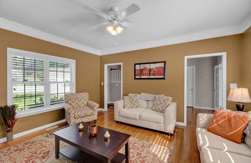 High Point Apartment | Spacious Family Home with Private Backyard, Grill, and Garage! Free high-speed Internet! Minutes from HPU and Furniture Market!