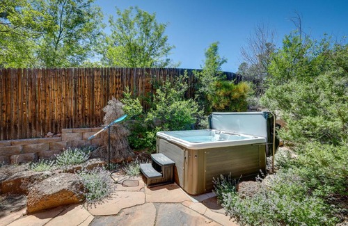 Swiss Manor House | Spacious Flagstaff Home with Hot Tub and Fire Pit!