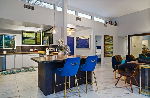 Racquet Club South House | Spacious High Ceiling Desert Oasis