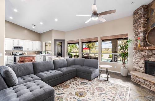 Foothills Club West House | Spacious home with private pool, jetted tub, fireplace, grill, & full kitchen