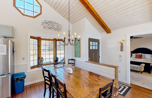 Bumpass House | Spacious house with water view, kayaks, foosball table, deck, firepit
