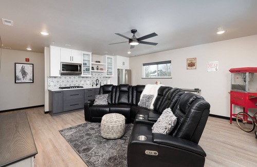 Four Corners Condo | Spacious & Industrial Condo - Perfect for the Whole Gang! Dogs Ok & Great Rates!