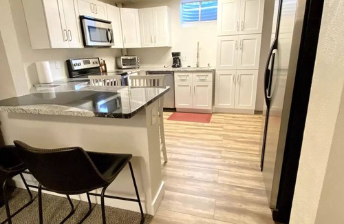 Lafayette Apartment | Spacious King Bed Suite, Kitchen, Living Room, Office, Lower Level Apartment