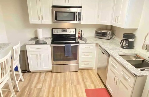 Lafayette Apartment | Spacious King Bed Suite, Kitchen, Living Room, Office, Lower Level Apartment