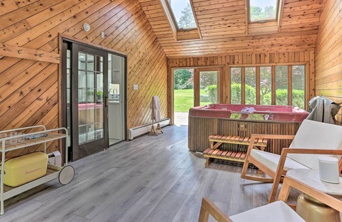Town of Marbletown House | Spacious Kingston Home with Spa Room & Hot Tub!