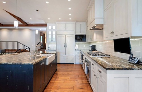 Whitefish House | Spacious Lakefront home in charming Whitefish with fitness room, sauna, hot tub.