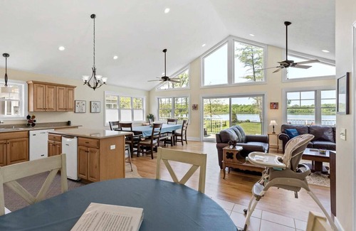 Kendall House | Spacious Lakefront Home Near South Haven