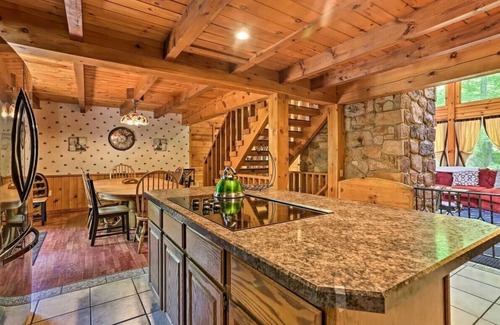 Locust Lake Village Cabin | Spacious Log Cabin, 1 Block to Locust Lake Beach!
