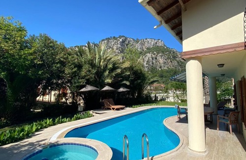 Dalyan City Center Villa | Spacious Luxury Villa with Own Pool and Stunning Mountain Views