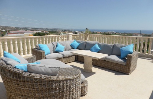 Peyia Town Villa | Spacious Luxury Villa With Sea And Mountain Views