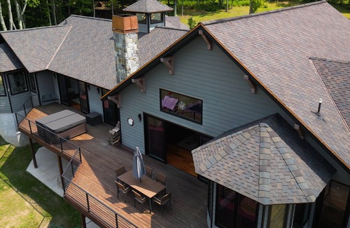 Corning House | Spacious modern mountain style home with beautiful western views in Corning, NY