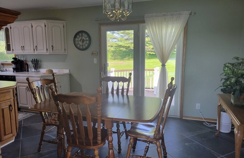 Hancock House | Spacious, pet-friendly home in Hancock Twp. Includes indoor sauna!