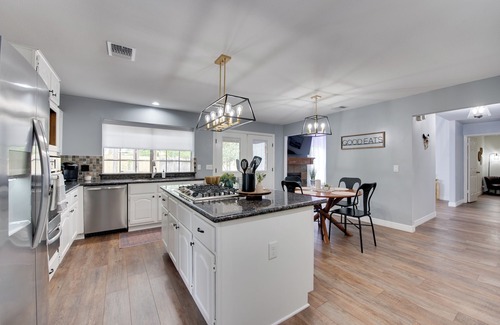 Spring House | Spacious Retreat w/Heated Pool, Spa, & Game Room; King Bed, Pool Table