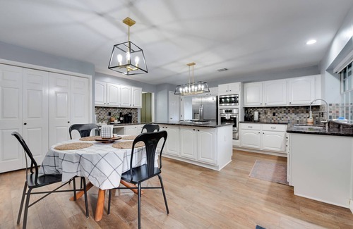 Spring House | Spacious Retreat w/Heated Pool, Spa, & Game Room; King Bed, Pool Table