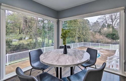 Rochester House | Spacious Rochester Home with Heated Pool and Hot Tub!