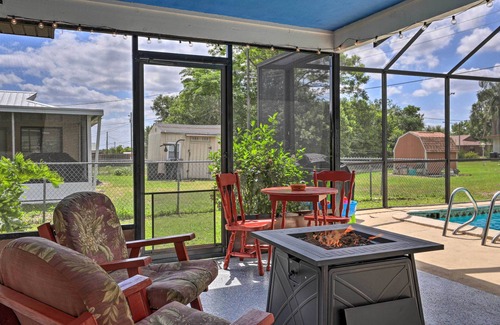 Sebring House | Spacious Sebring Getaway w/Solar Panel Pool, Gas Fire Pit & Grill!