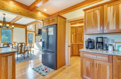 Granville Summit House | Spacious & Secluded Forksville Home: Fire Pit