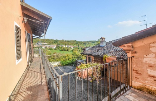 Castel San Pietro House | Spacious semi-detached house with large courtyard and shared outdoor pool.