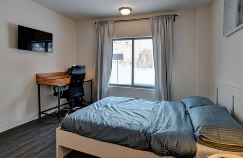 Laval Apartment | Spacious studio in Laval, near place bell, free parking, downtown laval