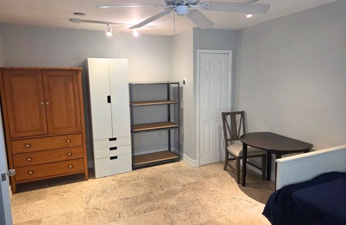 Ludlam Apartment | Spacious studio with private patio - perfect for traveling professionals!