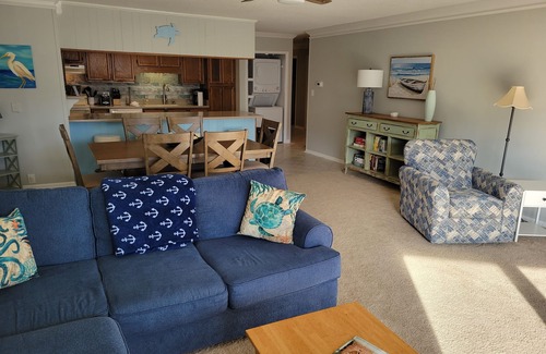 Indian Beach Condo | Spacious, Two Bedroom Condo at the Center of the Crystal Coast