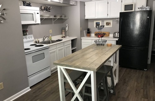 Durhamville Apartment | Spacious two bedroom get away. Full kitchen with all supplies. 75 in tv…
